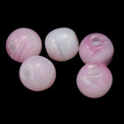 10mm Agate Pink Druk Bead (300 Pcs) #GAG058