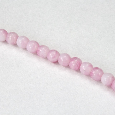 6mm Agate Pink Druk Bead #GAD109-General Bead