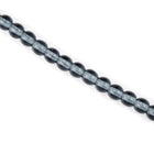 4mm Transparent Montana Druk Bead #GAB072-General Bead