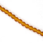 4mm Matte Dark Topaz Druk Bead #GAB085-General Bead