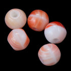 6mm Agate Coral Druk Bead #GAD110-General Bead