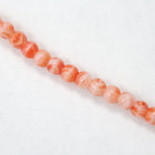 6mm Agate Coral Druk Bead #GAD110-General Bead
