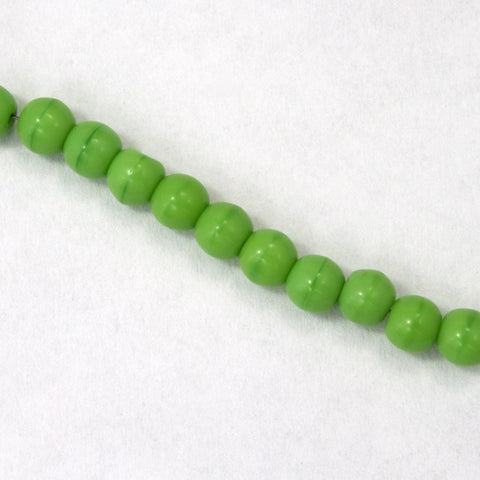 6mm Opaque Pea Green Druk Bead #GAD077-General Bead