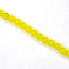 4mm Opal Yellow Druk Bead #GAB116-General Bead