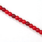 6mm Opal Red Druk Bead #GAD135-General Bead