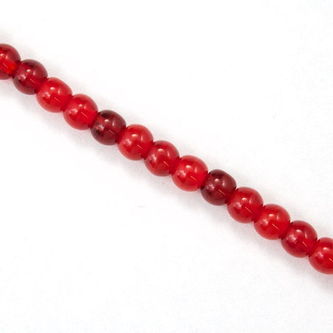 4mm Opal Red Druk Bead #GAB120-General Bead