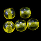 4mm Transparent Yellow Druk Bead #GAB123-General Bead