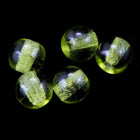 4mm Transparent Olivine Druk Bead #GAB127-General Bead