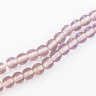 8mm Transparent Light Amethyst Druk Bead #GAF040-General Bead