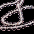 8mm Transparent Light Amethyst Druk Bead #GAF040-General Bead