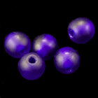 4mm Matte Transparent Cobalt Druk Bead #GAB134-General Bead