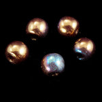 4mm Metallic Copper Iris Druk Bead #GAB149-General Bead