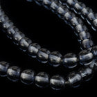 8mm Two Tone Grey/Crystal Druk Bead (25 Pcs) #GAF113-General Bead