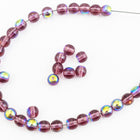 6mm Transparent Amethyst AB Druk Bead #GAD029-General Bead