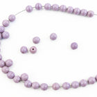 6mm Opaque Lavender Druk Bead #GAD037-General Bead