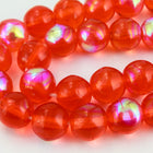 6mm Transparent Hyacinth AB Druk Bead #GAD088-General Bead