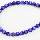 14mm Agate Navy Blue Druk Bead (300 Pcs) #GAJ038