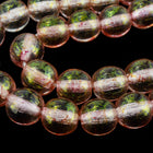 6mm Gold Luster Rose Druk Bead (25 Pcs) #GAD117-General Bead