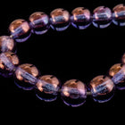 4mm Gold Luster Amethyst Druk Bead #GAB096-General Bead
