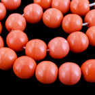 6mm Opaque Coral Druk Bead #GAD138-General Bead