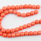 6mm Opaque Coral Druk Bead #GAD138-General Bead
