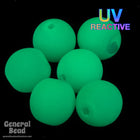 6mm Neon Green Druk Bead #GAD178-General Bead