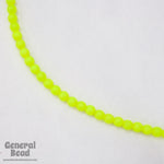 6mm Neon Yellow Druk Bead #GAD179-General Bead