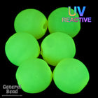 6mm Neon Yellow Druk Bead #GAD179-General Bead
