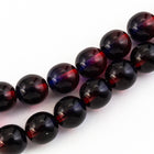 6mm Two Tone Garnet/Purple Druk Bead (25 Pcs) #GAD150-General Bead