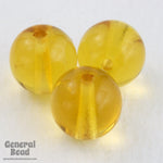 10mm Transparent Topaz Druk Bead #GAG009-General Bead