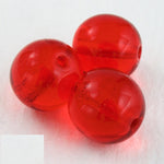 12mm Transparent Ruby Druk Bead (300 Pcs) #GAH009-General Bead