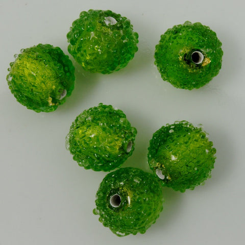 8mm Silver-Lined Olivine #GAL004-General Bead