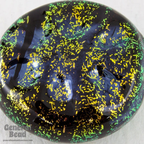 20mm Green Dichroic Disc Bead #GAP007-General Bead