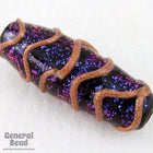 10mm x 24mm Dark Blue Dichroic Oval Bead #GAP012-General Bead