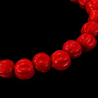 4mm Opaque Red Melon Bead (50 Pcs) #GAX002-General Bead