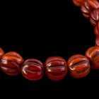 4mm Red/Orange Picasso Melon Bead (50 Pcs) #GAX006-General Bead