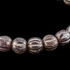 6mm Mercury Wash Amber Melon Bead (25 Pcs) #GAX111-General Bead