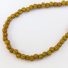 3mm Mustard Picasso Melon Bead (50 Pcs) #GAX206-General Bead