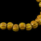 3mm Mustard Picasso Melon Bead (50 Pcs) #GAX206-General Bead