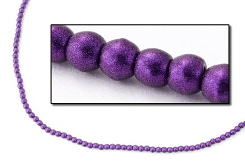 2mm Metallic Purple Druk Bead #GAZ013-General Bead