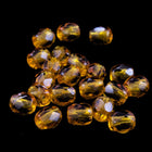 3mm Transparent Topaz Fire Polished Bead-General Bead
