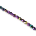 3mm Metallic Purple Iris Fire Polished Bead-General Bead