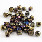 3mm Metallic Brown Iris Fire Polished Bead-General Bead