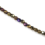3mm Metallic Brown Iris Fire Polished Bead-General Bead