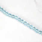 3mm Transparent Light Aqua Fire Polished Bead-General Bead