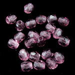 3mm Transparent Amethyst Fire Polished Bead-General Bead