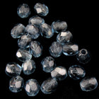 3mm Transparent Montana Fire Polished Bead-General Bead
