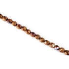 3mm Metallic Copper Iris Fire Polished Bead-General Bead