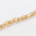 3mm Luster Light Colorado Topaz Fire Polished Bead (50 Pcs) #GBA035