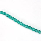 3mm Transparent Green Zircon Fire Polished Bead-General Bead